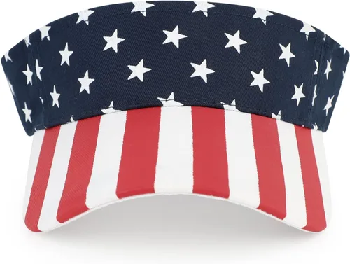 Vista 3 de Sombreros de visera de algodón con protección solar