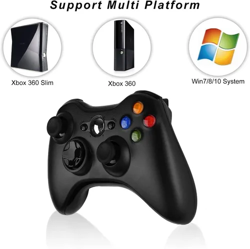 Vista 5 de Prodico Xbox 360 Wireless Controller 2 Pack, 2.4G Wireless Controller for Xbox 360 & Slim PC Windows 7