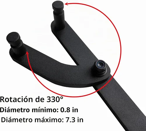 Vista 3 de Herramienta universal de soporte de polea de árbol de levas, herramienta de extracción de poleas de leva, soporte de poleas de leva, herramienta