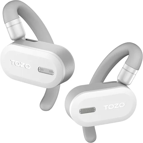 Vista 9 de TOZO O2 Auriculares Inalámbricos True Open Ear Ligeros con Ajuste Multi-Ángulo, Auriculares Bluetooth 5.3 con Diseño de Doble Eje para Comodidad Azul