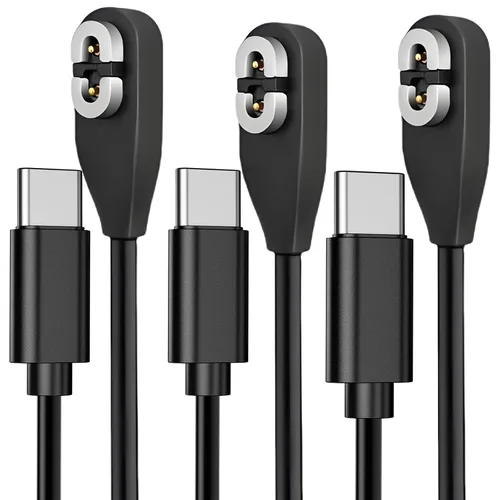 Vista 8 de Shokz - Cargador de auriculares USB C a cable de carga magnético de 3.3