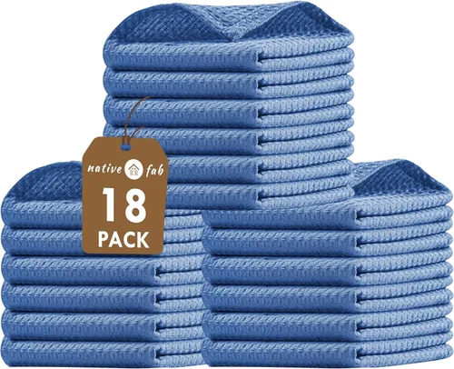 Vista 33 de Native Fab Juego de 8 toallas de cocina y paños de cocina, absorbentes, duraderos, de secado rápido para limpiar, cocinar, hornear, ideal