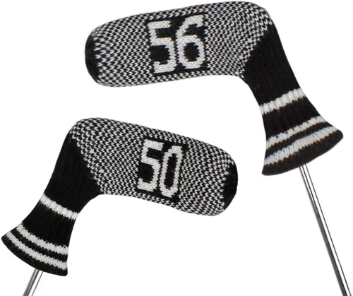 Vista 6 de Scott Edward 10 fundas para cabezas de palos de golf para hierros, básicamente, con forma de calcetines, lavables, duraderos, protectores de cabeza