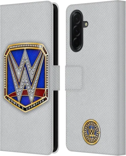 Vista 243 de Head Case Designs Officially Licensed WWE Cruiserweight Champion Title Belts Leather Wallet Case Compatible with Samsung Galaxy A07 4G Campeón