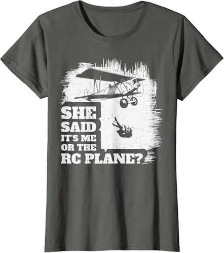 Vista 5 de Camiseta de avión controlado por radio control piloto modelo RC Aviones RC, Negro