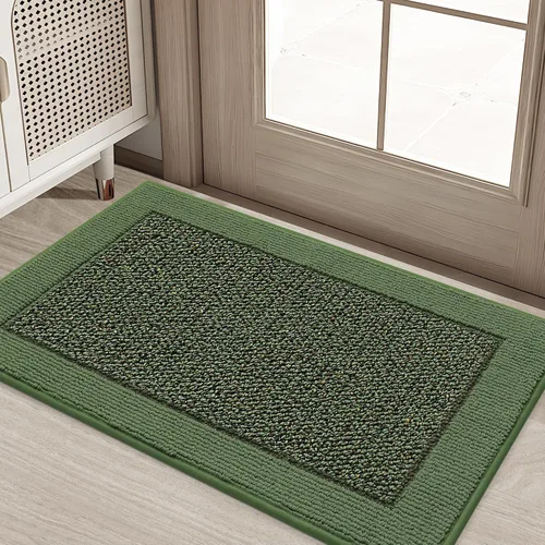 Vista 56 de BEQHAUSE Tapete para puerta interior de 20 x 32 pulgadas, tapete antideslizante para entrada, lavable, resistente a la suciedad, tapete