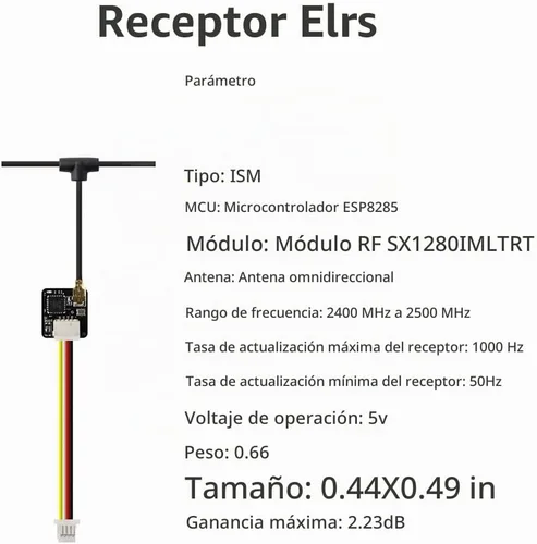Vista 6 de HGLRC ELRS 2.4GHz ExpressLRS RX Nano módulo alta frecuencia de actualización para FPV RC Quadcopter Racing Drone