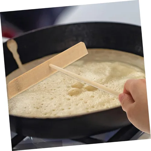 Vista 2 de TIDTALEO 1 Unidades de herramientas para panqueques Herramientas especiales Kit de herramientas para el hogar Kit de barbacoa Crepe Spreader Stick