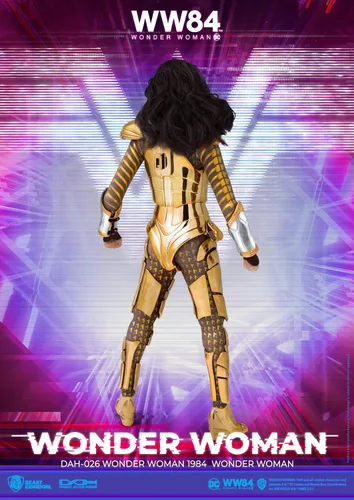 Vista 6 de Beast Kingdom Wonder Woman 1984: Golden Armor Wonder Woman DAH-026 Figura de acción dinámica de 8 ction Heroes, multicolor