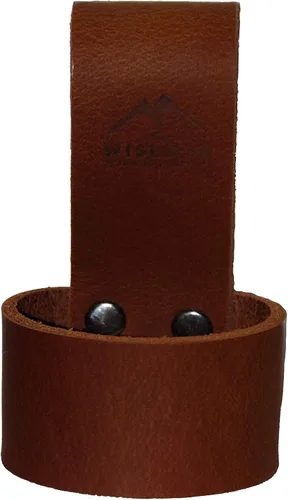 Vista 4 de Trabillas o funda para cinturón de hacha, cuero de grado superior de color marrón verdoso