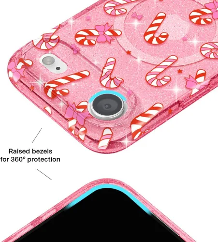 Vista 882 de VELVET CAVIAR Funda para iPhone 15, compatible con MagSafe, probada contra caídas de 10 pies, fundas protectoras de diseño, leopardo color rosa