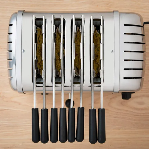 Vista 9 de Dualit Jaula de sándwich clásica para tostadoras clásicas Dualit 1 jaula de sándwich para hacer sándwiches tostados en tu tostadora Dualit Jaula
