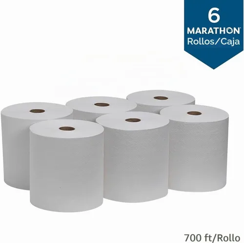 Vista 3 de Marathon - Rollo de toallas de papel dispensador (700 pies, 6 rollos)