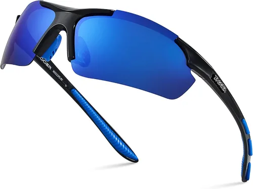 Vista 17 de Lentes de sol polarizados deportivos para hombres y mujeres, con diseño envolvente, UV400, para correr, béisbol, sóftbol, ciclismo, conducción