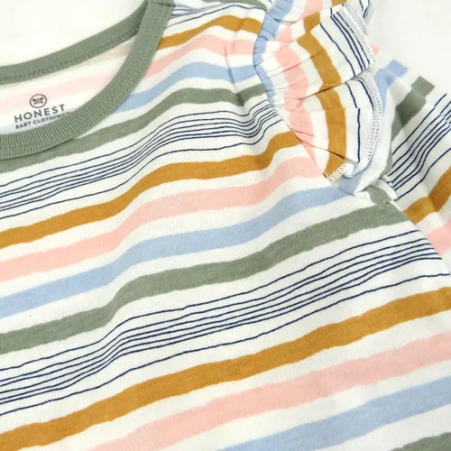 Vista 2 de HonestBaby 3-Pack Organic Cotton Flutter Long Sleeve Fashion T-Shirts (Legacy)
