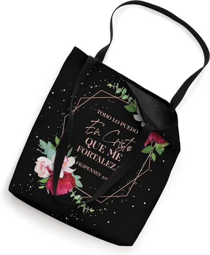 Vista 2 de Regalos Cristianos - Bolsa de mano con flores cristianas españolas para mujer