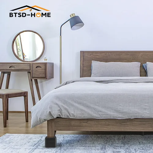 Vista 6 de BTSD-home Elevadores de cama de 1.5 o 3 pulgadas, muebles ajustables resistentes para sofá, escritorio, sofá, mesa, paquete de 4