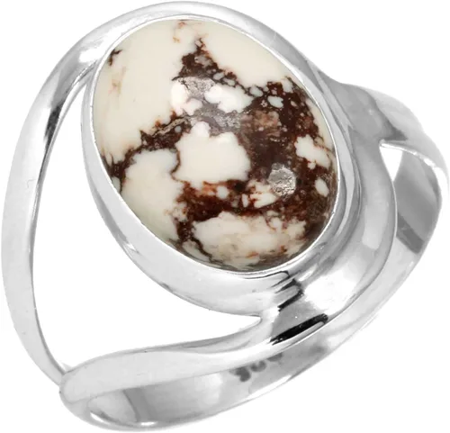 Vista 24 de Anillo de piedras preciosas naturales para mujer, perla, ojo de tigre, lapislázuli, cristal ovalado, bohemio, auténtica plata de ley 925, joyería