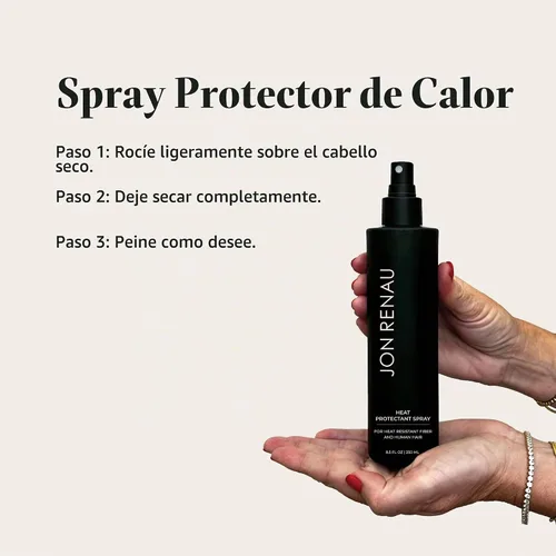 Vista 10 de Jon Renau - Spray térmico para tratamiento térmico, 8.5 onzas líquidas