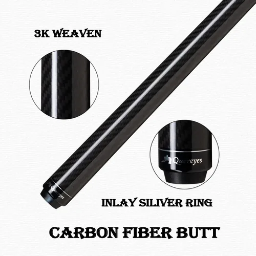 Vista 8 de Palo de piscina de fibra de carbono Heavy Break Cue de fibra de carbono, palo de ruptura profesional de fibra de carbono, palo de ruptura de 58