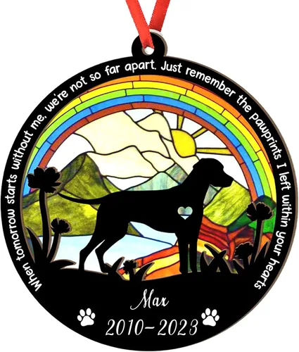 Vista 53 de Adorno personalizado para atrapasoles de sabueso afgano, adorno de Navidad de sabueso afgano, regalo para perro amante, sabueso afgano conmemorativo