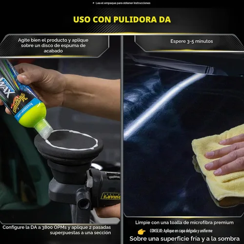 Vista 5 de Meguiar's Cera líquida de cerámica híbrida, protege tu pintura con una cera líquida para autos libre de residuos con tecnología híbrida Si02