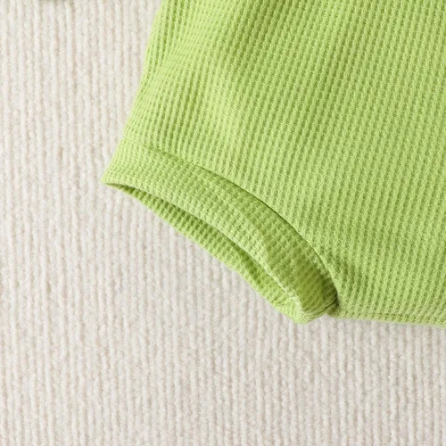 Vista 5 de Wrrkayly Traje de manga corta para bebé, niño y niña, San PatricioPascua, traje de conejito de manga corta, camiseta de pantalones cortos, ropa de 3