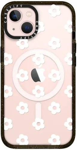 Vista 40 de CASETiFY Funda Impact para iPhone 13 [Protección contra caídas de grado militar 4X de 8.2 pies/Compatible con Magsafe] - #1 Mom - Transparente