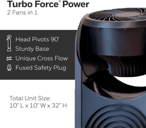 Vista 13 de Honeywell TurboForce - Ventilador de torre, color negro