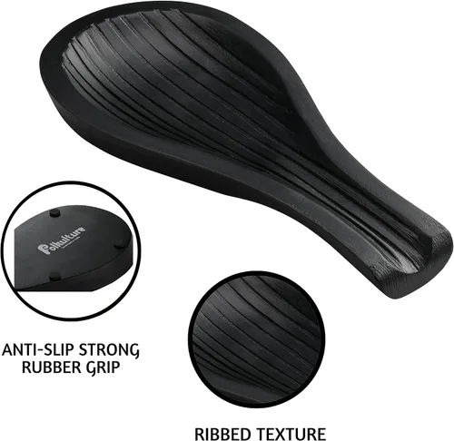 Vista 4 de Soporte para cuchara o soporte para cuchara para encimera de cocina (1, negro)