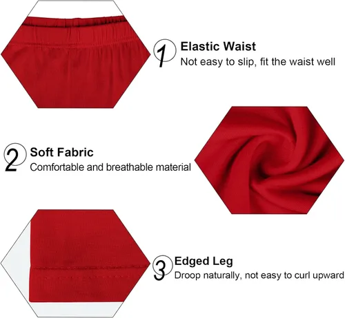 Vista 3 de Ruisita Pack de 3 pantalones cortos de danza para bicicleta, pantalones cortos transpirables y de seguridad