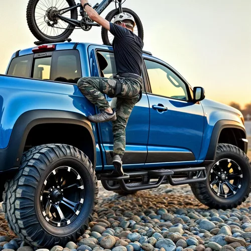 Vista 8 de OEDRO Estribos compatibles con RAM 1500 Crew Cab 2009-2018
