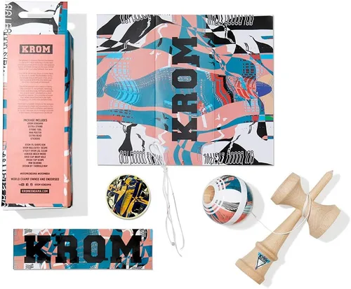 Vista 2 de Kendama Toy NOIA 4 - Original - Madera de alta calidad - Extra fuerte - para principiantes y profesionales - Paquete de regalo: cuerda extra +