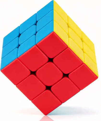 Vista 10 de Roxenda Qidi W 2x2 Speed Cube Classic Pegatina 2 por 2 Cubo Mágico Rompecabezas Suave Cubo Negro