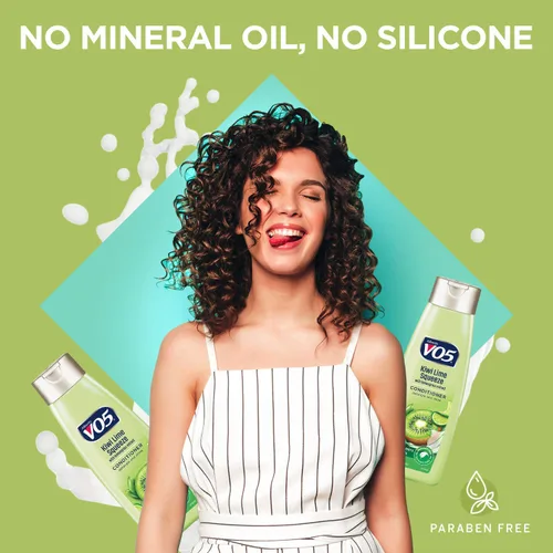 Vista 5 de Alberto VO5 Herbal Escapes Kiwi Lime Squeeze Acondicionador clarificante, 12.5 onzas