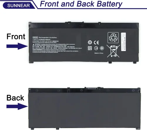 Vista 3 de SR03XL SR04XL 917724-855 - Batería de repuesto para HP Omen 15-CE0XX 15-DC0XX 15-DC1XXX HP Envy x360 15-CN 15-CP Pavilion 15-CX 15-cx0058wm Series