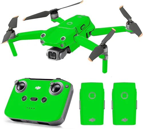 Vista 27 de SopiGuard Skin for DJI Mavic Air 2s Juego completo de calcomanías de vinilo de precisión + controlador + 3 fundas de batería (3M negro carbón)