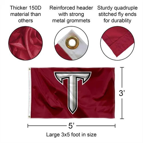 Vista 2 de Troy Trojans Power T Bandera