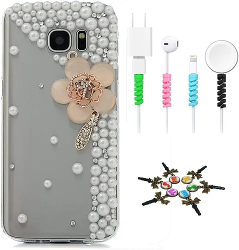 Vista 5 de Bling Case SSSGCDwCPSeries-7 - Funda con cristales brillantes, diseño 3D hecho a mano