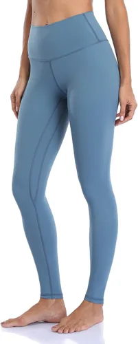 Vista 21 de Colorfulkoala Pantalones de yoga suaves de cintura alta para mujer, leggings de longitud completa Negro