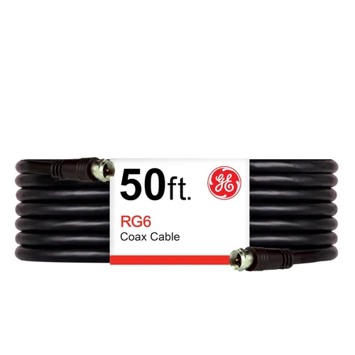 Vista 2 de GE Cable coaxial de video 33626 RG6 (6 pies)