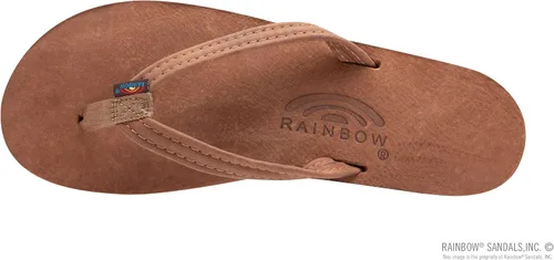 Vista 3 de Rainbow Sandals Cuero de lujo para mujer - Soporte de arco de una sola capa con correa estrecha de 12