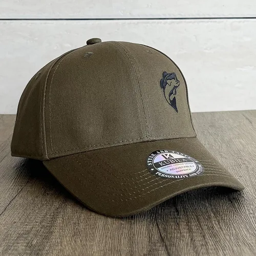 Vista 11 de Sombreros de pez lubino para hombres y mujeres, regalos de pesca con mosca, gorra de béisbol para papá
