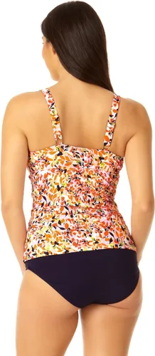 Vista 9 de Anne Cole Top tankini bandeau con nudo frontal con giro en vivo