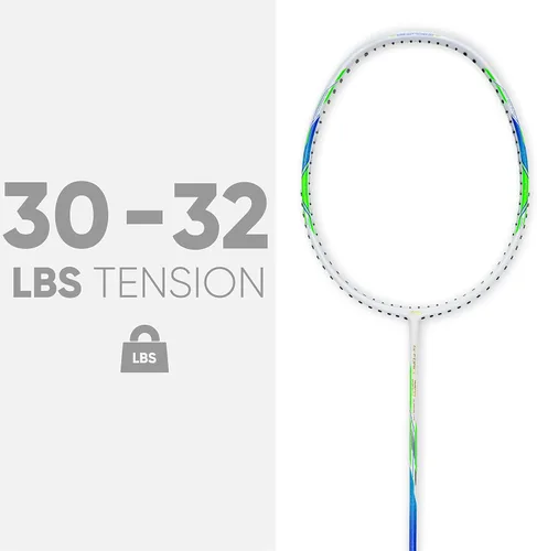 Vista 6 de Li-Ning G-Force Superlite 3700 - Raqueta de bádminton de fibra de carbono con cubierta completa