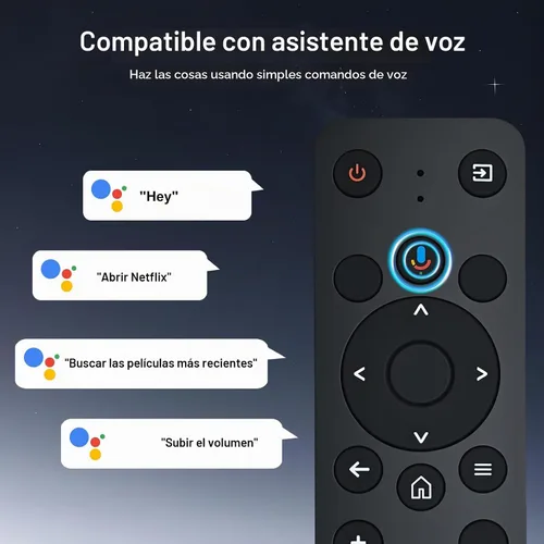 Vista 3 de HOMPOW Proyector 4K con WiFi y Bluetooth, proyector Google TV 1500 ANSI