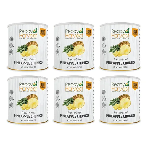 Vista 9 de Ready Harvest Alimentos deshidratados - Chips de manzana Alimentos de emergencia Kits de campamento y supervivencia Lata #10 Vida útil de 25