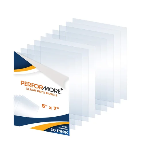 Vista 9 de Performore Paquete de 3 láminas de plexiglás de 5 x 7 pulgadas con película protectora, paneles PETG de 0.04 pulgadas de grosor, hoja de plástico