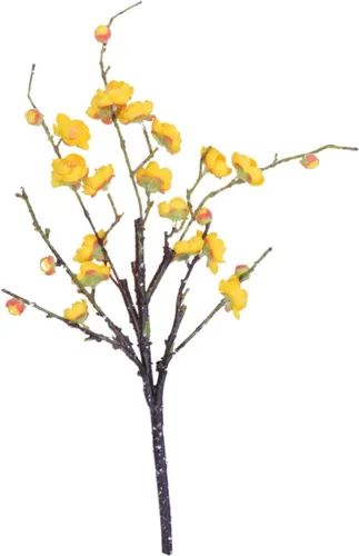 Vista 3 de IMIKEYA 2 ramos de flores artificiales artificiales, tallo de flores falsas, ramas de flores artificiales, ramo de boda artificial, flores