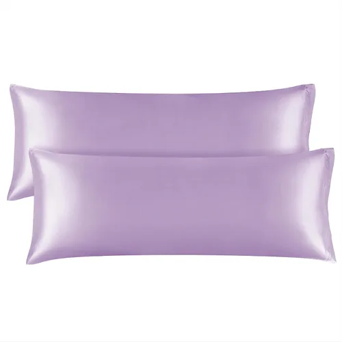 Vista 103 de BEDELITE Funda de almohada de satén para cabello y piel, súper suave y refrescante similar a las fundas de almohada de seda, paquete de 2 con cierre